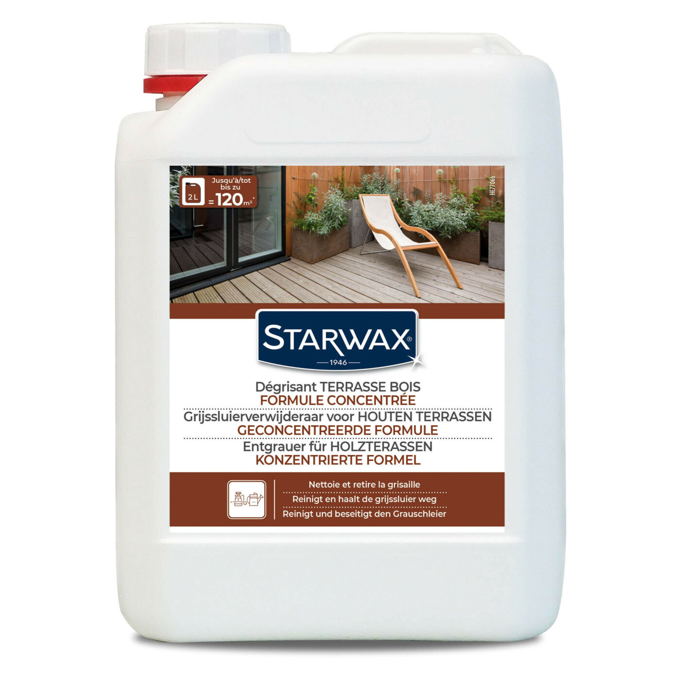 Starwax - Dégrisant concentré pour terrasse en bois